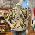 Olive Floral Top