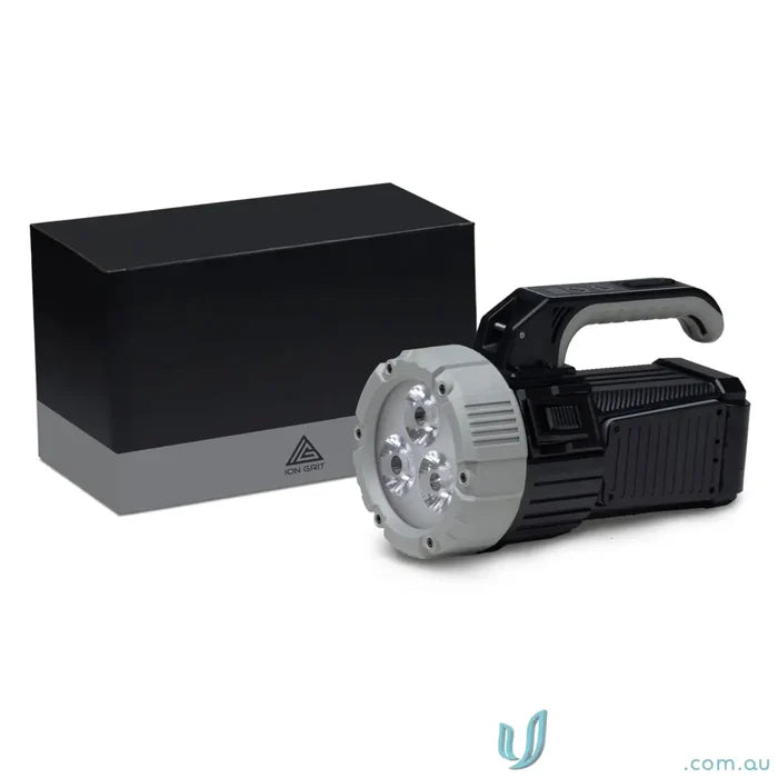 branding torch IGOBT OptiBeam Highâ€‘Intensity COB Search Light Torch â€“ Durable Black/Steel Grey
