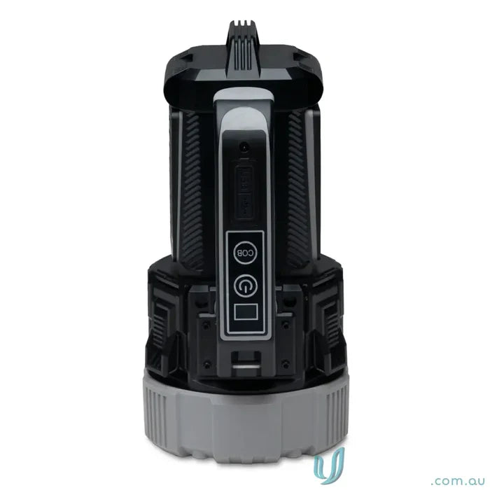 branding torch IGOBT OptiBeam Highâ€‘Intensity COB Search Light Torch â€“ Durable Black/Steel Grey
