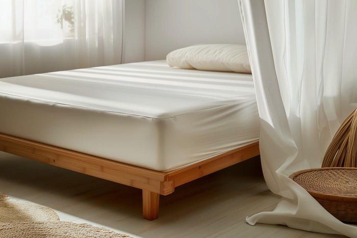 Sleep & Beyond Split Cal King Organic Cotton Waterproof Mattress Protector