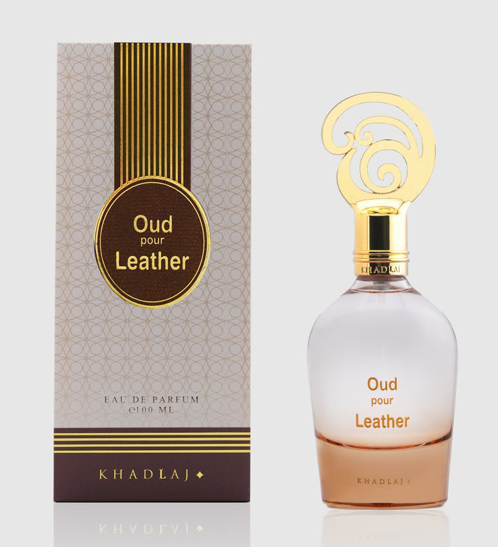 OUD POUR LEATHER 100ML EDP SPRAY FOR MEN - Khadlaj Perfumes