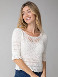 Out & About Sweater Top - Cream-view 1