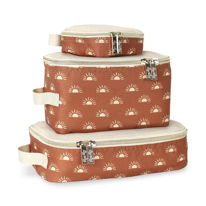 Pack Like A Boss Terracotta Sun Diaper Bag Packing Cubes