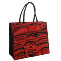 PANABO Jute Bag - Red Raven Transforming