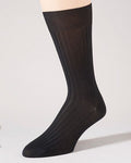 Pantherella Stretch Cotton Ankle Socks - Black - Country Collection