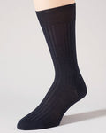 Pantherella Stretch Wool Ankle Socks - Navy - Country Collection