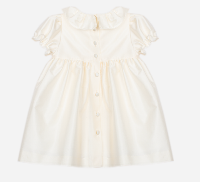PATACHOU Beige dress with a ruffled collar