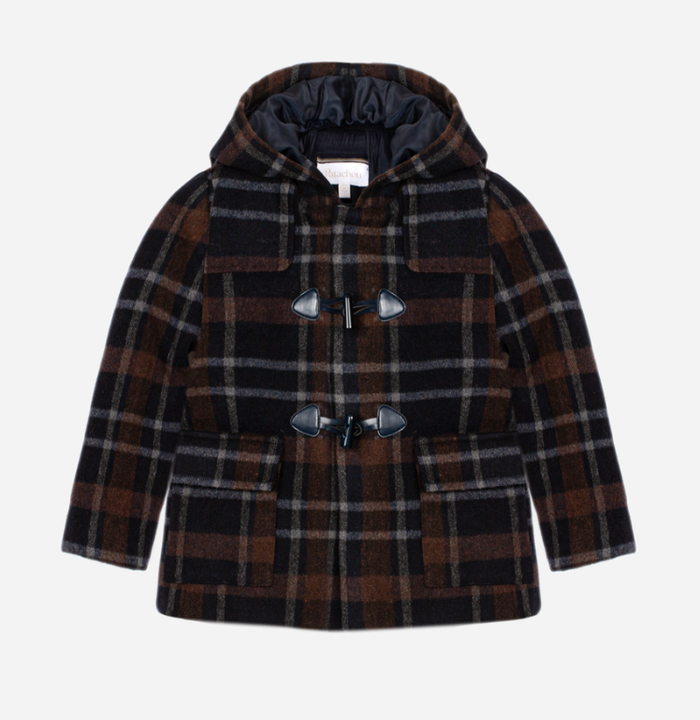 PATACHOU Brown coat with wooden buttons