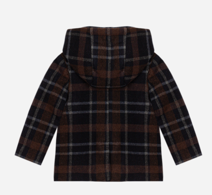 PATACHOU Brown coat with wooden buttons