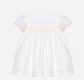 PATACHOU Elegant beige dress with delicate embroidery