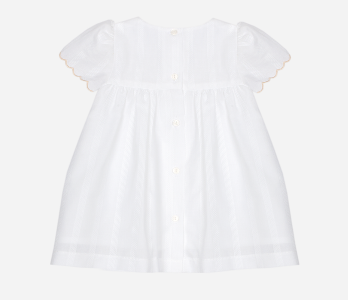 PATACHOU Elegant beige dress with delicate embroidery