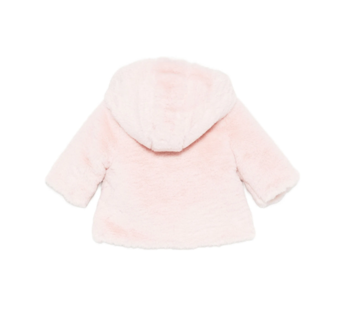 PATACHOU pink faux fur coat