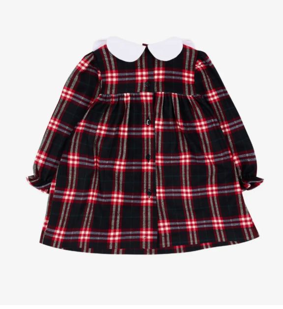 PATACHOU tartan-print Peter Pan collar dress