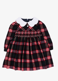 PATACHOU tartan smocked dress