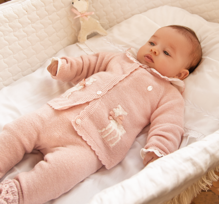 PATACHOU WOOL BLEND KNIT BABY SET