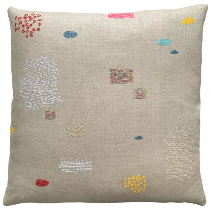 Patches Embroidered Pillow | K Studio
