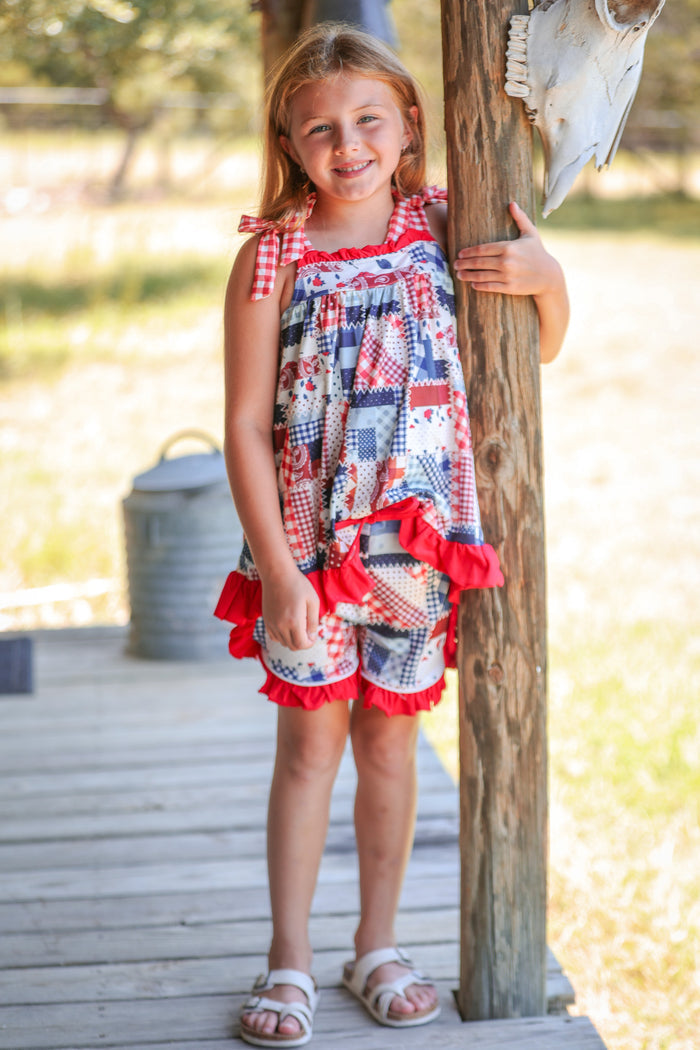 Patriotic Multi-Printed Patch Set