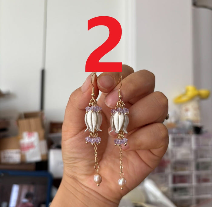 PF216 - Lily Of The Valley Chanhua Earrings - Wholesale