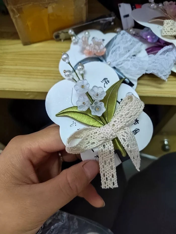 PF222 - Lily of The Valley Chanhua Hair Clip - Wholesale