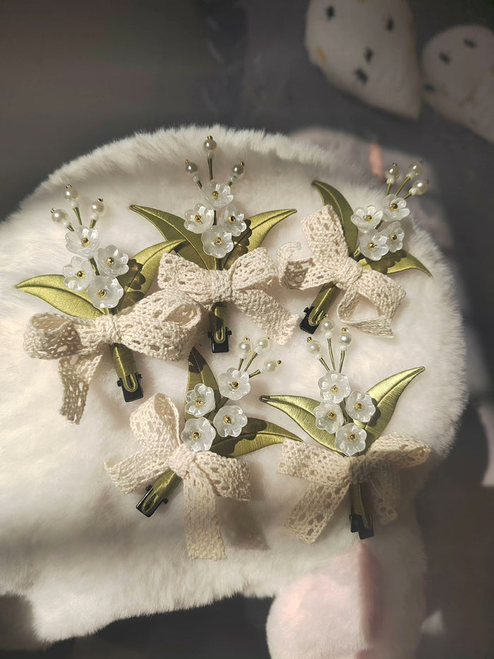 PF222 - Lily of The Valley Chanhua Hair Clip - Wholesale