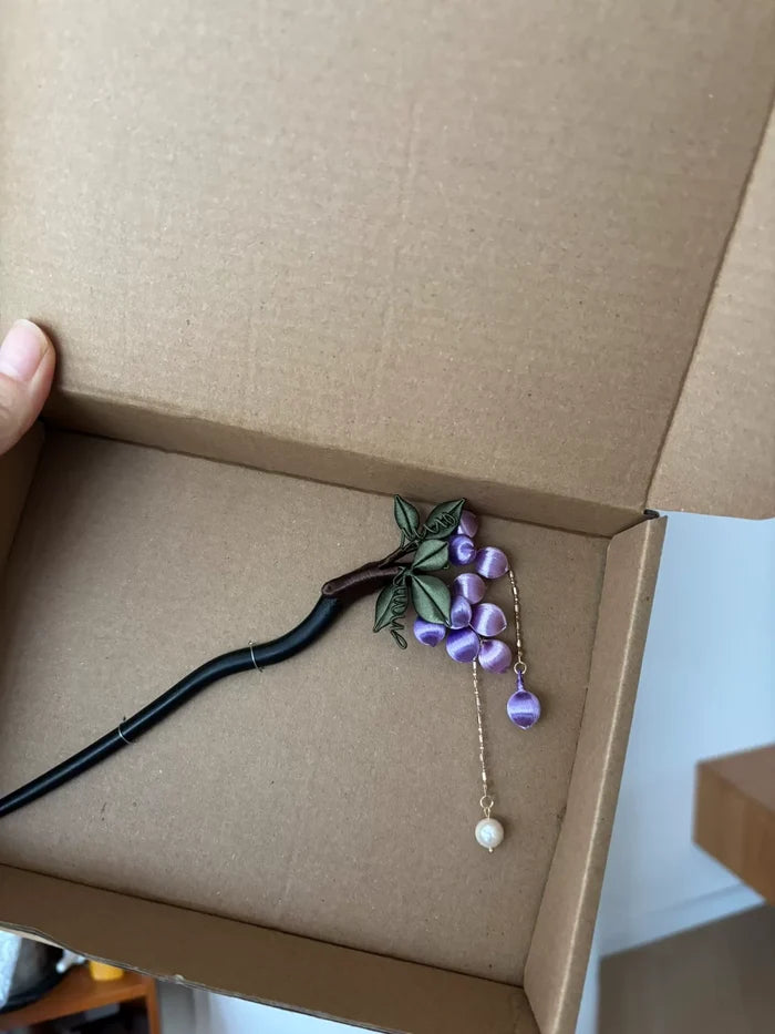 PF225 - Grape Chanhua Hairpin - Wholesale