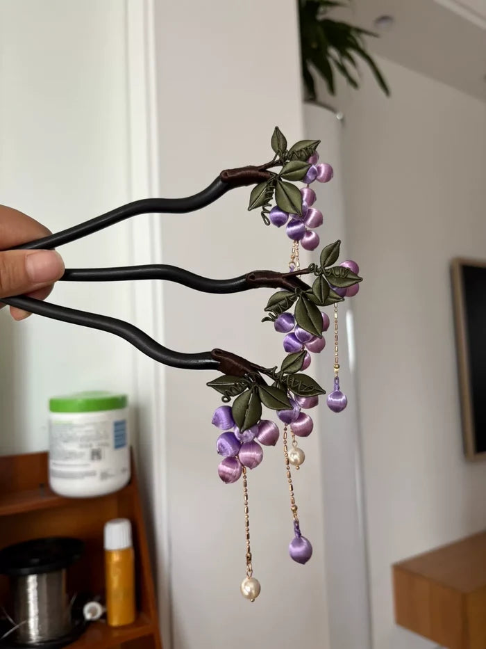 PF225 - Grape Chanhua Hairpin - Wholesale