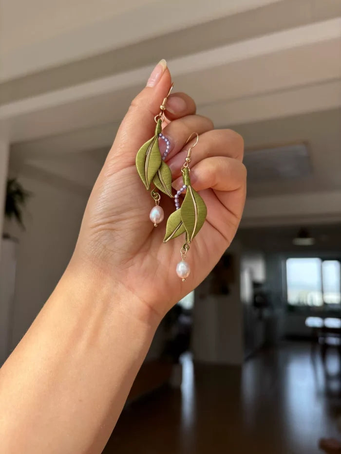 PF238 - Leaves Chanhua Earrings - Wholesale