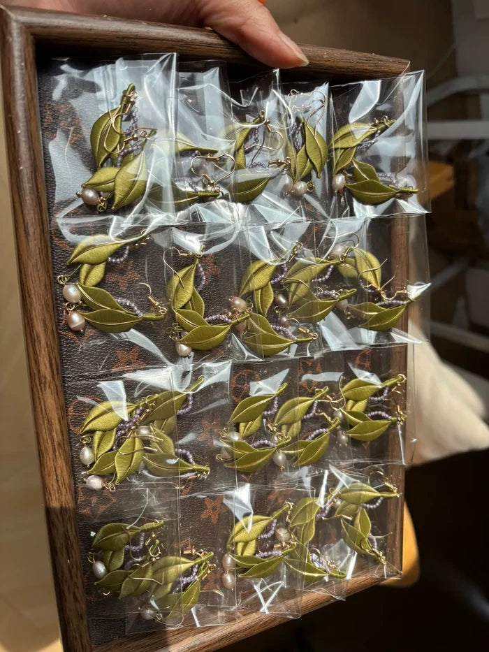 PF238 - Leaves Chanhua Earrings - Wholesale