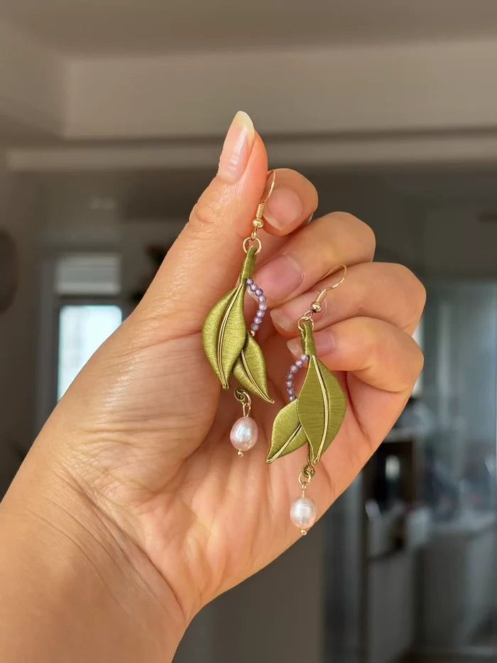 PF238 - Leaves Chanhua Earrings - Wholesale