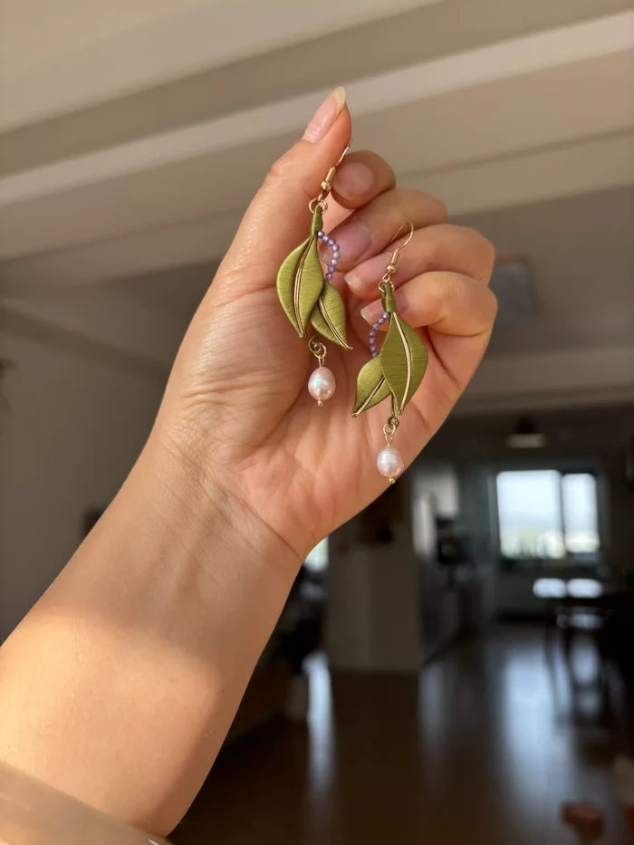 PF238 - Leaves Chanhua Earrings - Wholesale