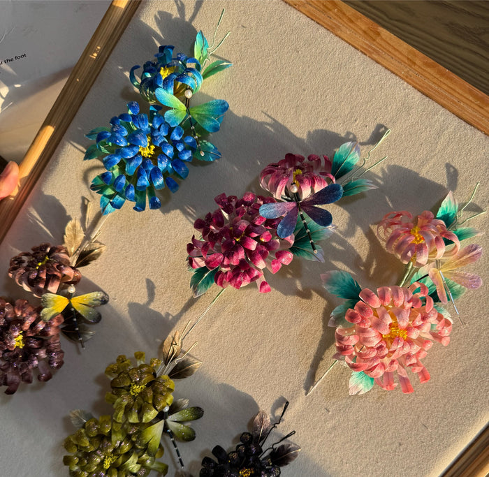 PF300 - Chrysanthemum Ronghua Hairpin/Brooch - Wholesale