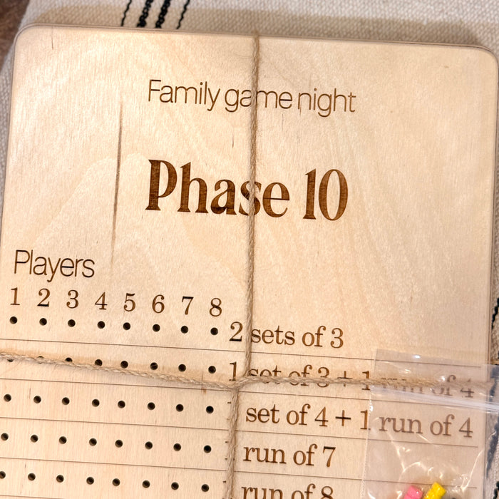 Phase 10 Game Board