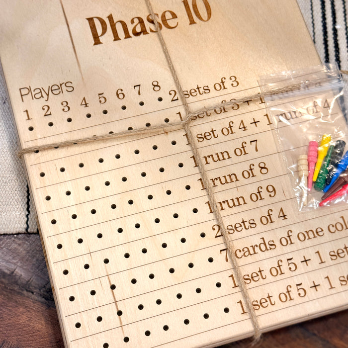 Phase 10 Game Board