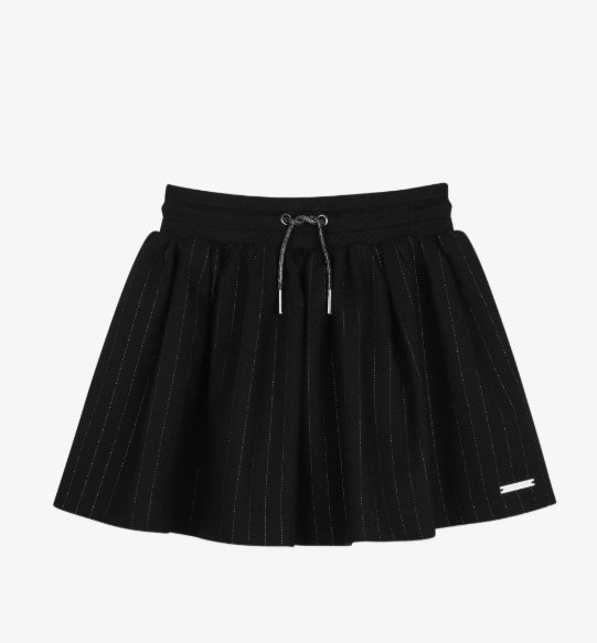 MICHAEL KORS pinstripe-pattern drawstring casual skirt
