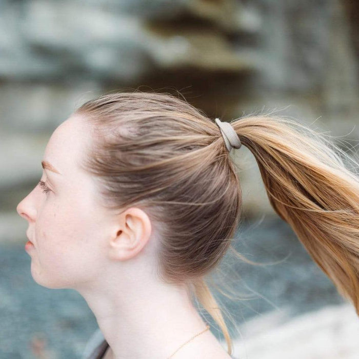 Plastic Free Organic Hair Ties - 6 Colors, Sustainable Hair Ties, Organic Cotton, Natural Rubber