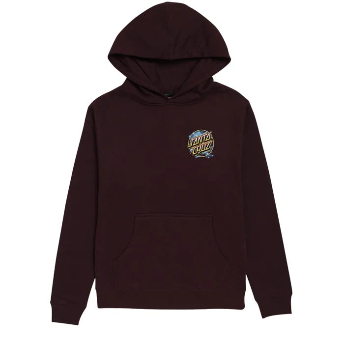 Santa Cruz x Pokémon Pikachu youth hoodie, maroon kids pullover sweatshirt size L