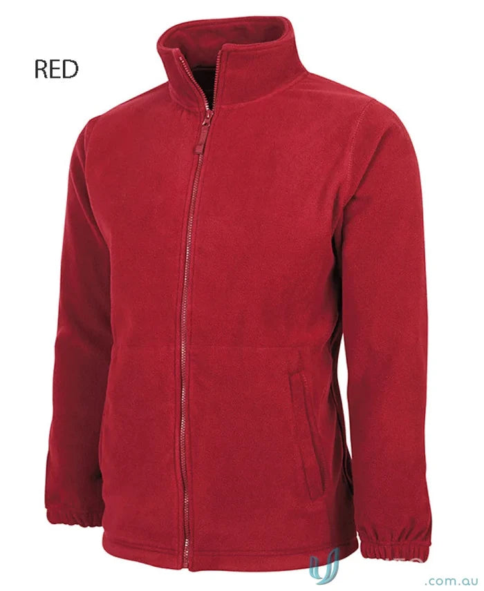 Red fleece jacket JBs Adults Full Zip Polar with 290gsm low-pill polar fleece zip polar 3fj