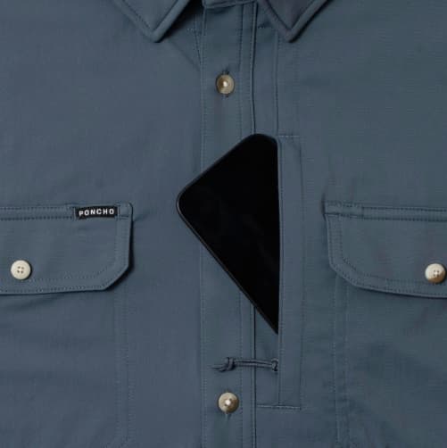 Poncho Men's The Ahi Shirt Short Sleeve - Slim