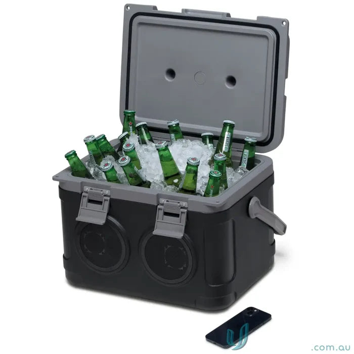 21L cooler IGOISB Onâ€‘Ice 21L Portable Cooler with Builtâ€‘in Bluetooth Speaker