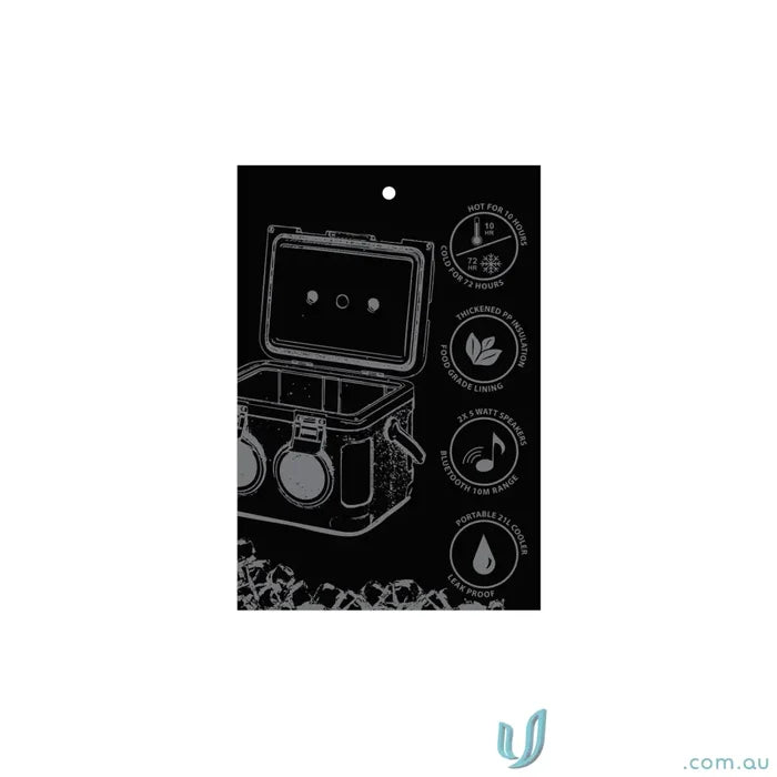 21L cooler IGOISB Onâ€‘Ice 21L Portable Cooler with Builtâ€‘in Bluetooth Speaker