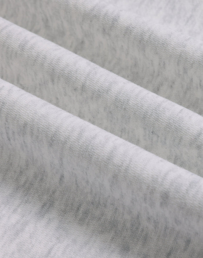 Premium oversized white marle hoodie made of soft gray heathered cotton fabric perfect for casual workwear uniforms