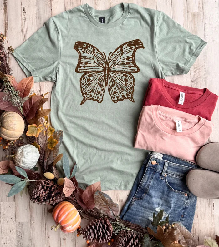 PREORDER: Boho Butterfly Tee//ships in about 2 weeks