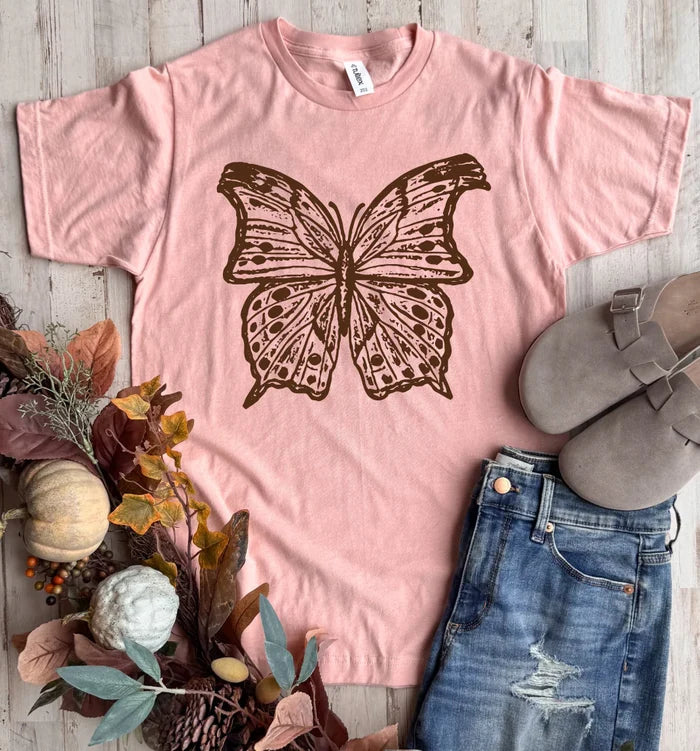 PREORDER: Boho Butterfly Tee//ships in about 2 weeks