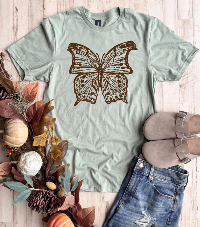 PREORDER: Boho Butterfly Tee//ships in about 2 weeks