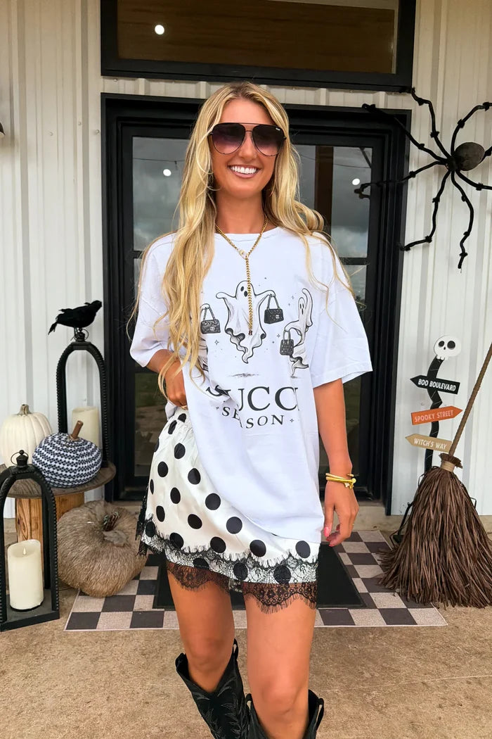 PREORDER: Cosmic Charm Lace Skirt // eta Sept