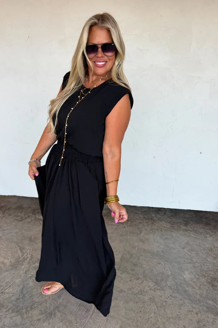 PREORDER: Emery Skirt Set in Black // eta Aug