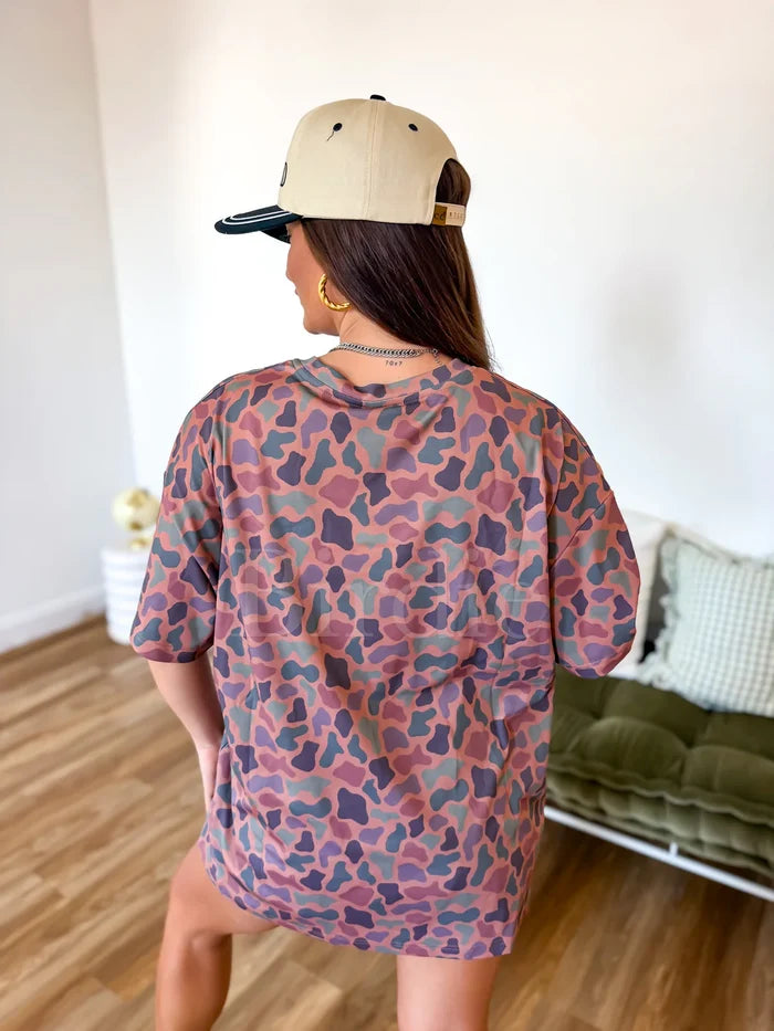 PREORDER: Premium Oversized Tee in Cedar Marsh Duck Camo // eta September - October