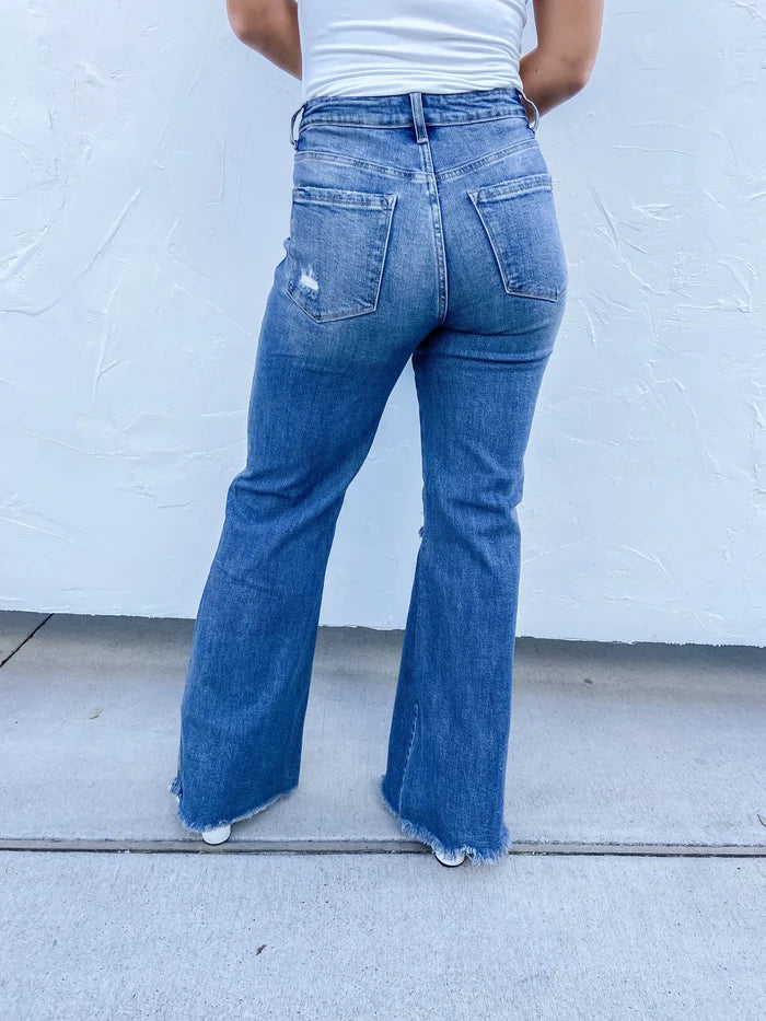 PREORDER: Signature Dark Wash Distressed Jeans // eta October