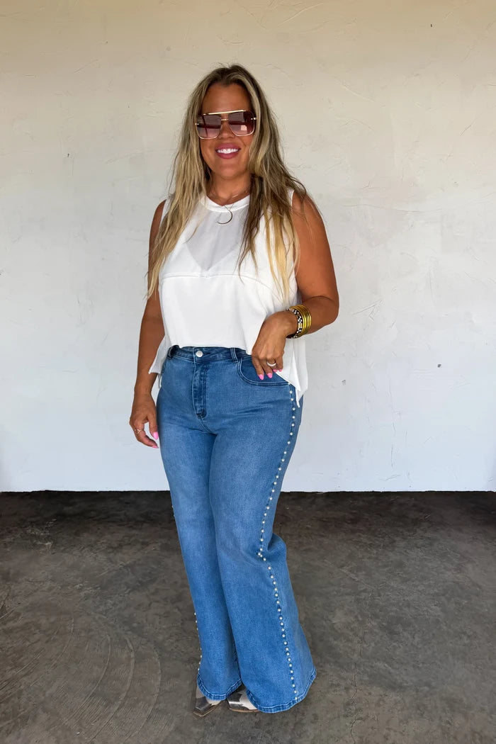 PREORDER: // Uptown Pearl Denim Jean // eta October