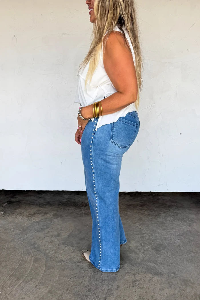 PREORDER: // Uptown Pearl Denim Jean // eta October